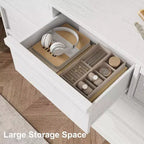 Commode à 7/8 tiroirs, Grande commode en bois, Grand meuble de rangement pour chambre, salon, chambre de bébé et entrée