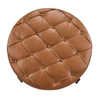 Christopher Knight Home Javier Pouf de rangement rond moderne en bois rembourré avec design capitonné et couvercle réversible