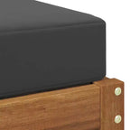 vidaXL Banc Tabouret Naturel et Anthracite 43 x 43 x 37 cm