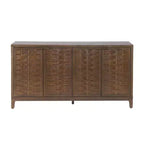 Christopher Knight Home Gree Buffet 4 portes tissé 3D de 150 cm de style milieu de siècle