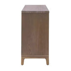 Christopher Knight Home Gree Buffet 4 portes tissé 3D de 150 cm de style milieu de siècle