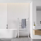 Sèche-serviettes 6 barres, mural ou sur pied, chauffe-serviettes électrique à brancher, étanche IP56 pour salle de bain, spa