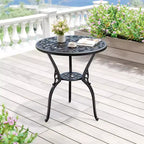 Table à manger d'extérieur légère en aluminium coulé, durable et facile à assembler pour patio et jardin