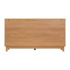 Commode Whisen à 6 tiroirs, design géométrique moderne, buffet de rangement large à accents demi-cercle pour chambre et salon