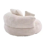 Canapé Poire pour Adultes et Enfants, Fauteuil Poire surdimensionné en Velours Côtelé avec 3 Coussins et Accoudoirs pour Salon Chambre - ModernLuxe