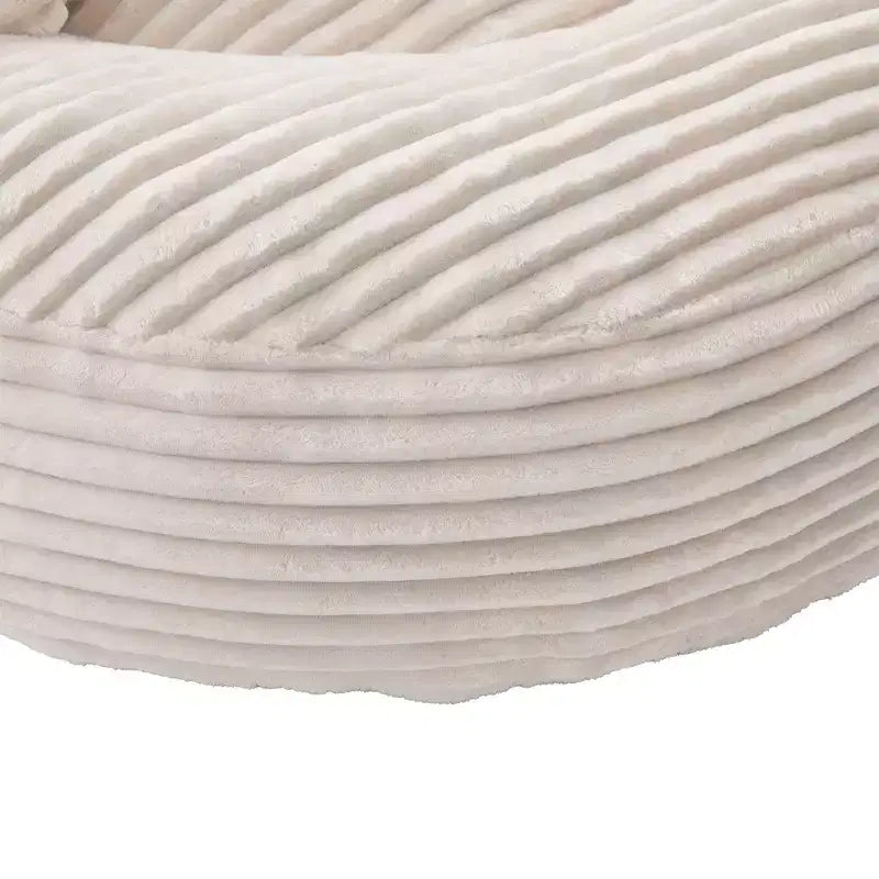 Canapé Poire pour Adultes et Enfants, Fauteuil Poire surdimensionné en Velours Côtelé avec 3 Coussins et Accoudoirs pour Salon Chambre - ModernLuxe
