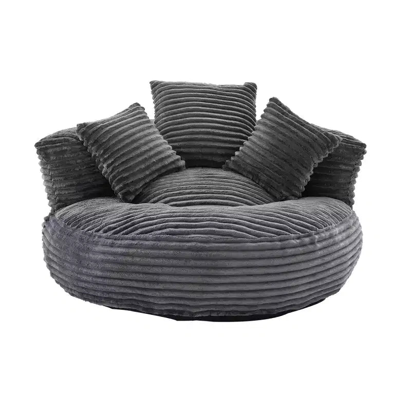 Canapé Poire pour Adultes et Enfants, Fauteuil Poire surdimensionné en Velours Côtelé avec 3 Coussins et Accoudoirs pour Salon Chambre - ModernLuxe