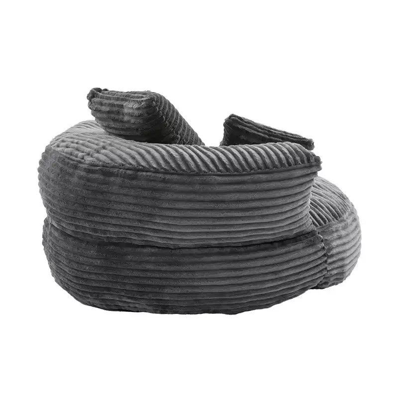 Canapé Poire pour Adultes et Enfants, Fauteuil Poire surdimensionné en Velours Côtelé avec 3 Coussins et Accoudoirs pour Salon Chambre - ModernLuxe