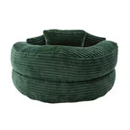 Canapé Poire pour Adultes et Enfants, Fauteuil Poire surdimensionné en Velours Côtelé avec 3 Coussins et Accoudoirs pour Salon Chambre - ModernLuxe