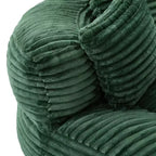 Canapé Poire pour Adultes et Enfants, Fauteuil Poire surdimensionné en Velours Côtelé avec 3 Coussins et Accoudoirs pour Salon Chambre - ModernLuxe