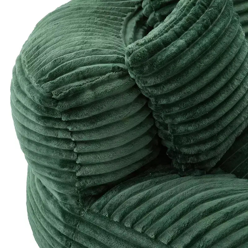 Canapé Poire pour Adultes et Enfants, Fauteuil Poire surdimensionné en Velours Côtelé avec 3 Coussins et Accoudoirs pour Salon Chambre - ModernLuxe