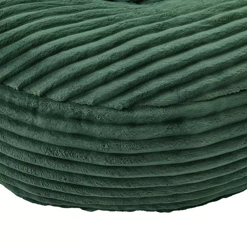 Canapé Poire pour Adultes et Enfants, Fauteuil Poire surdimensionné en Velours Côtelé avec 3 Coussins et Accoudoirs pour Salon Chambre - ModernLuxe