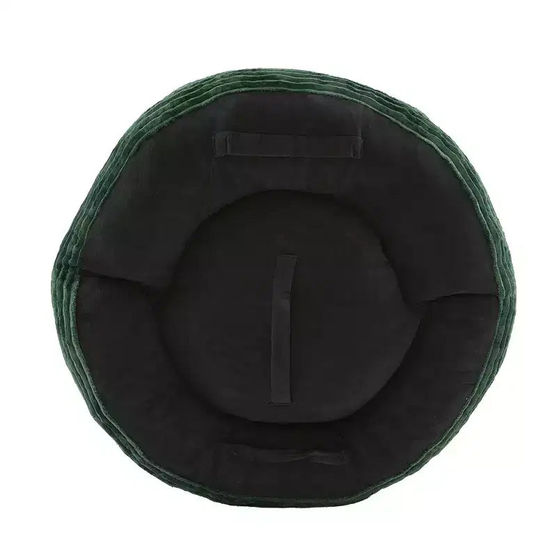 Canapé Poire pour Adultes et Enfants, Fauteuil Poire surdimensionné en Velours Côtelé avec 3 Coussins et Accoudoirs pour Salon Chambre - ModernLuxe
