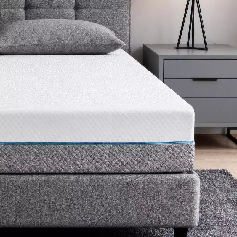 Matelas Dyonery très ferme 8 po, grand lit (Queen) Un matelas en mousse à mémoire de forme haute densité conçu spécifiquement pour soulager les maux de dos. 80 x 60 po.