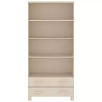 vidaXL Ensemble de 2 buffets en pin massif miel Grand buffet