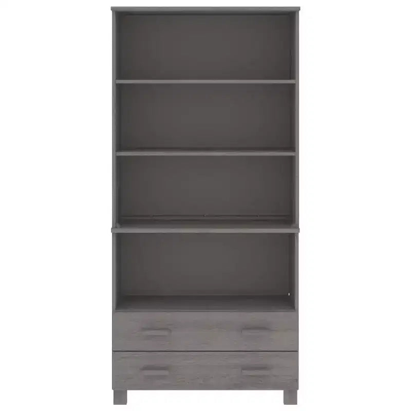 vidaXL Ensemble de 2 buffets en pin massif miel Grand buffet