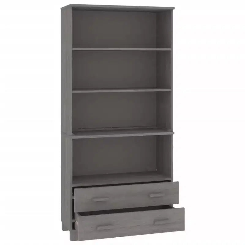 vidaXL Ensemble de 2 buffets en pin massif miel Grand buffet