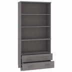 vidaXL Ensemble de 2 buffets en pin massif miel Grand buffet