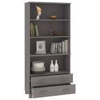 vidaXL Ensemble de 2 buffets en pin massif miel Grand buffet