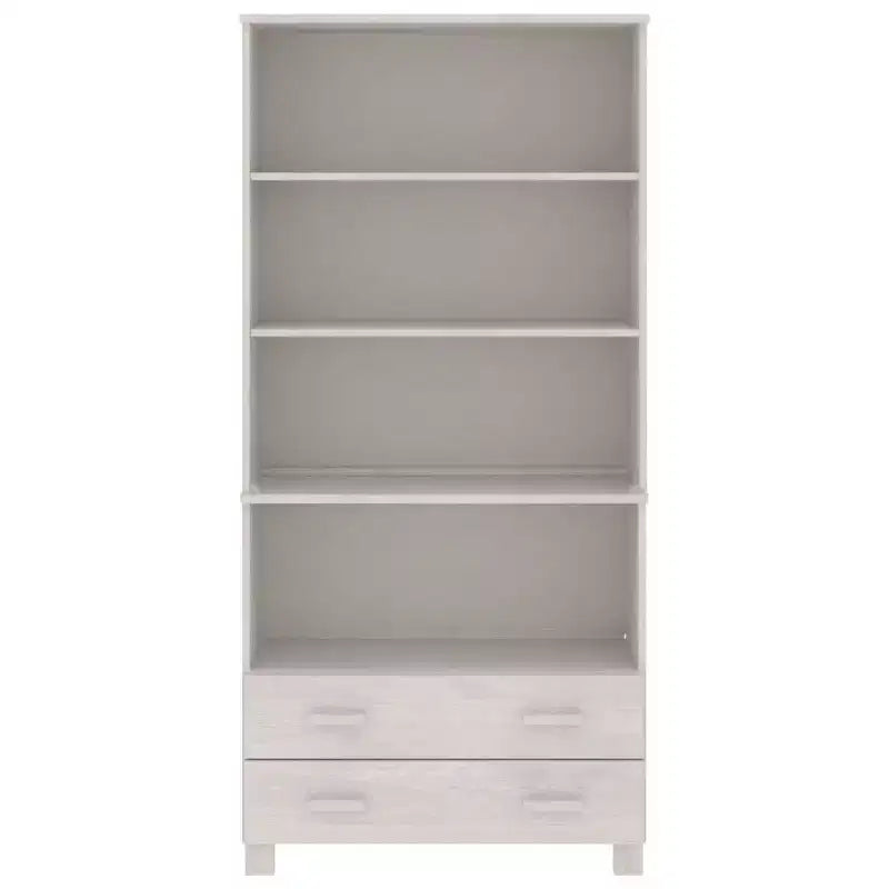 vidaXL Ensemble de 2 buffets en pin massif miel Grand buffet