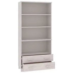 vidaXL Ensemble de 2 buffets en pin massif miel Grand buffet