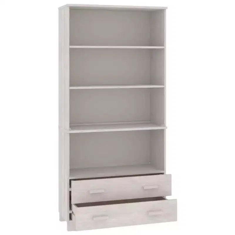 vidaXL Ensemble de 2 buffets en pin massif miel Grand buffet