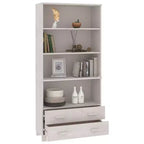 vidaXL Ensemble de 2 buffets en pin massif miel Grand buffet