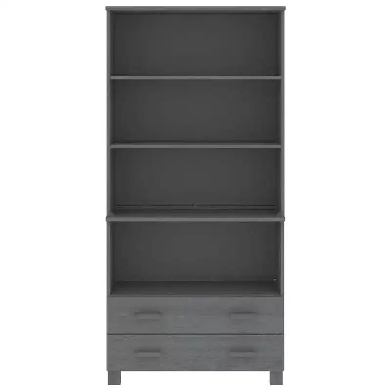 vidaXL Ensemble de 2 buffets en pin massif miel Grand buffet