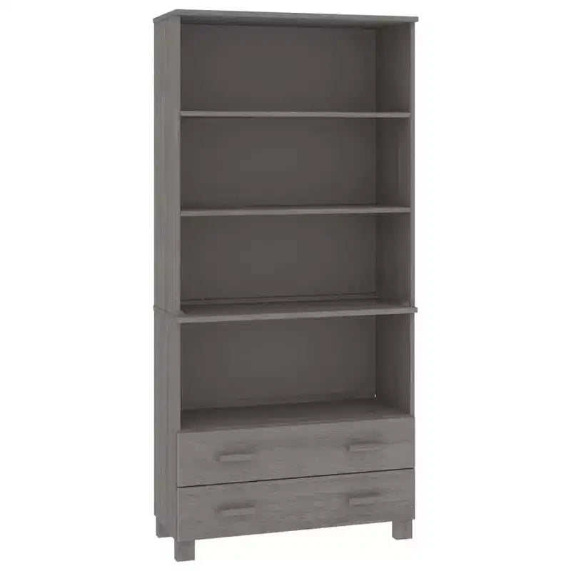 vidaXL Ensemble de 2 buffets en pin massif miel Grand buffet