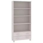 vidaXL Ensemble de 2 buffets en pin massif miel Grand buffet