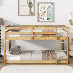 Cadre de lit jumeau MAYEERTY avec rangement sous le lit, adapté aux enfants, en métal robuste