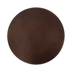 Kate et Laurel Hescott, table piédestal en métal et marbre, marron, 10x10x24