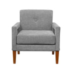 Fauteuil moderne GDFStudio Mason en chenille rembourré avec coussin amovible