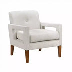 Fauteuil moderne GDFStudio Mason en chenille rembourré avec coussin amovible