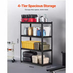 Étagères de rangement 20 P x 40 L x 57 H 4 niveaux pour garage robustes portables