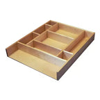 Rev-A-Shelf Customizable Drop-In Kitchen Drawer Organizer Kit for Large Utensils, Knick Knacks, & Cutlery Organization w/Adjusdable Clips, LD-4CT21-1