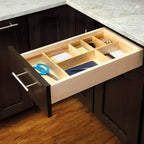 Kit d'organisation de tiroir de cuisine personnalisable Rev-A-Shelf pour grands ustensiles, bibelots et couverts avec clips réglables, LD-4CT21-1