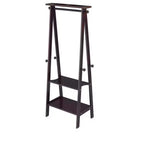 GDFStudio Chinedu - Porte-manteau en bois moderne de 150 cm avec 3 étagères ouvertes