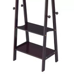 GDFStudio Chinedu - Porte-manteau en bois moderne de 150 cm avec 3 étagères ouvertes