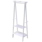 GDFStudio Chinedu - Porte-manteau en bois moderne de 150 cm avec 3 étagères ouvertes