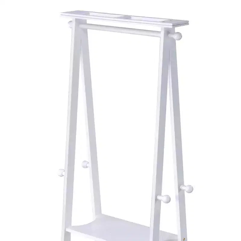 GDFStudio Chinedu - Porte-manteau en bois moderne de 150 cm avec 3 étagères ouvertes