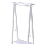 GDFStudio Chinedu - Porte-manteau en bois moderne de 150 cm avec 3 étagères ouvertes