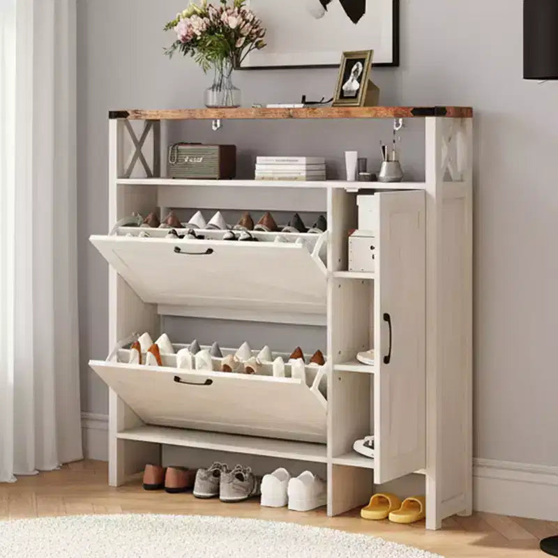Karl Home Armoire porte de grange à 3 portes avec 1 étagère, largeur 42,7