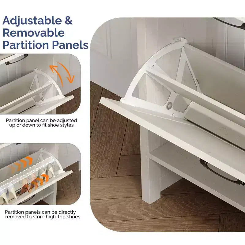 Karl Home Armoire porte de grange à 3 portes avec 1 étagère, largeur 42,7