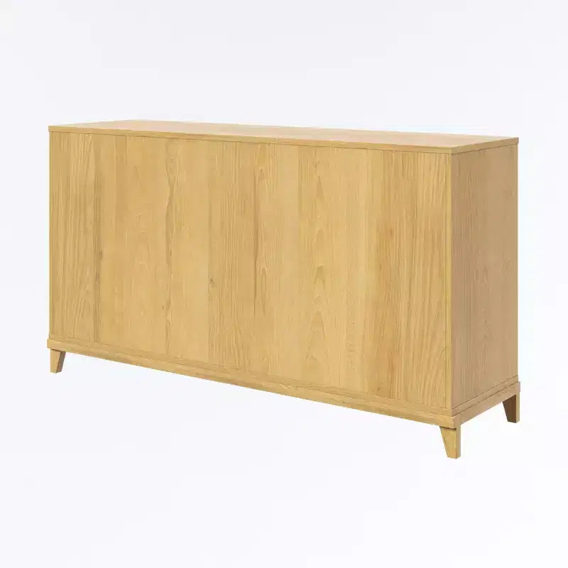 Commode de rangement fermée à 6 tiroirs en pin naturel - Walker Edison