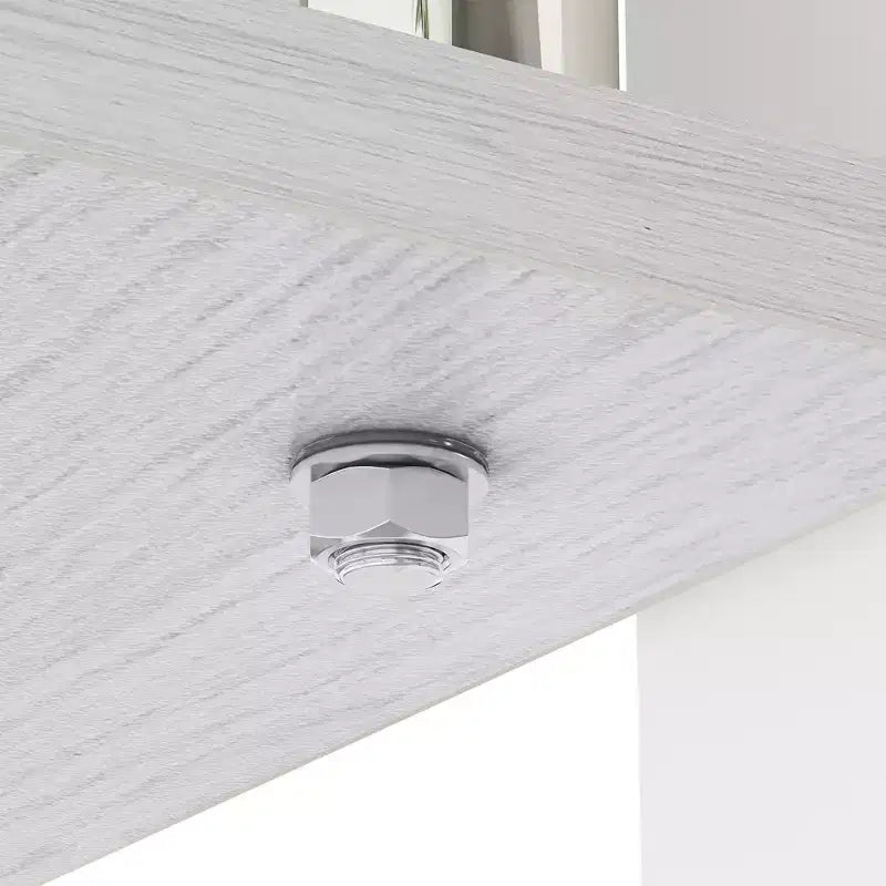 Table basse Rectangle Toys, plateau en verre trempé avec couche MDF, table moderne pour le salon, verre transparent