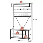 Portant à vêtements autoportant polyvalent - Organisateur de garde-robe pour un rangement efficace - Portant robuste et autonome