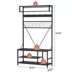 Portant à vêtements autoportant polyvalent - Organisateur de garde-robe pour un rangement efficace - Portant robuste et autonome