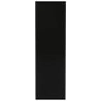 vidaXL Bibliothèque noire Bois d'ingénierie Bibliothèque moyenne Rectangulaire