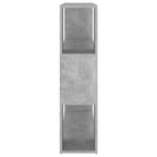 vidaXL Bibliothèque Meuble de séparation Gris béton Bois d'ingénierie Moyen